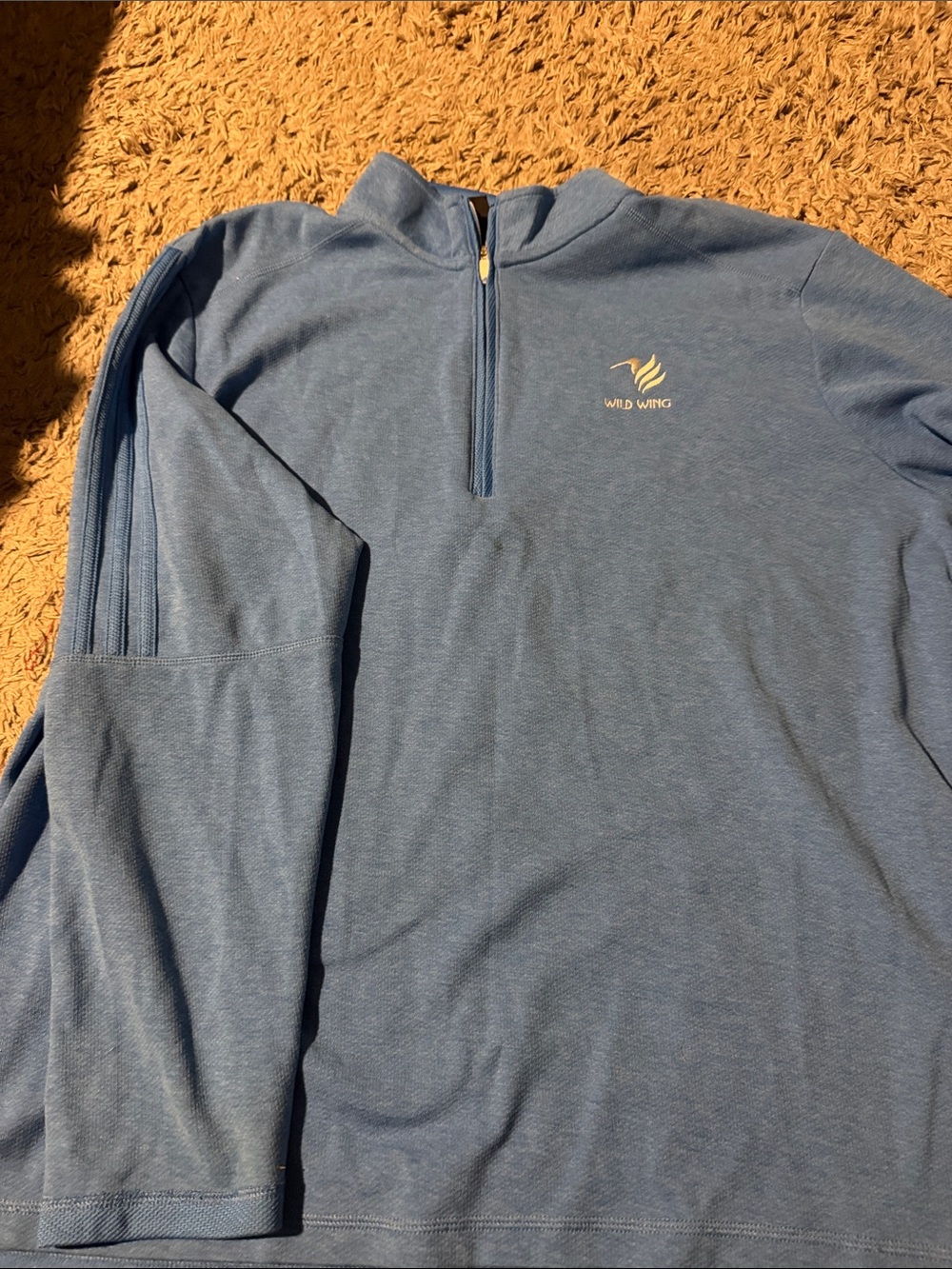Men's Blue Quarter-Zip Sweater